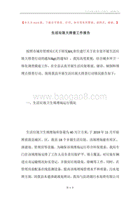 生活垃圾大排查工作报告.docx