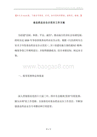 食品药品安全示范市工作方案.docx
