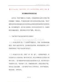 村官腐败形势经验交流.docx
