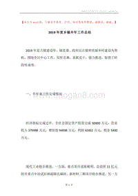 2019年度乡镇半年工作总结.docx