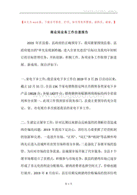 商业局业务工作自查报告.docx