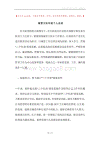 城管大队年底个人总结.docx