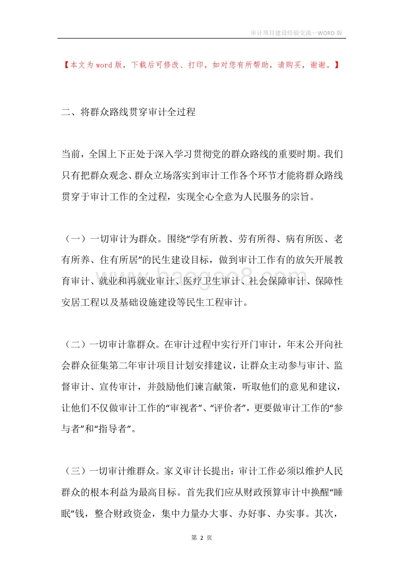 审计项目建设经验交流.docx_第2页