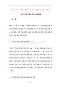 全区残疾人项目工作总结2篇.docx