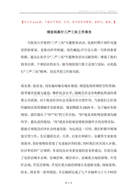 规划局践行三严三实工作报告.docx
