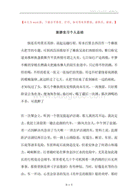 旅游实习个人总结.docx