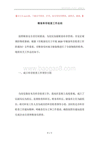 粮食库存检查工作总结.docx