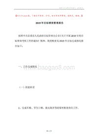 2019年目标绩效管理报告.docx