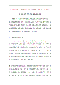 农村能源办领导班子述职述廉报告.docx