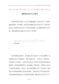 城管局安全生产工作要点.docx