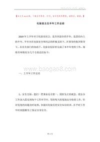 化验室主任半年工作总结.docx