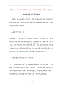 科技局信息公开自查报告.docx