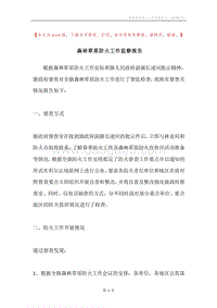 森林草原防火工作监察报告.docx