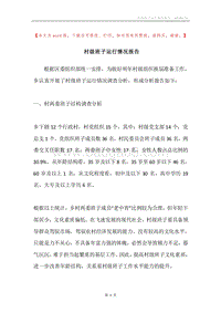 村级班子运行情况报告.docx