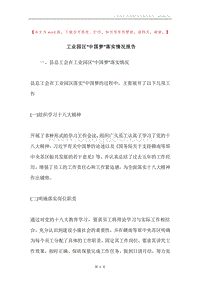 工业园区“中国梦”落实情况报告.docx