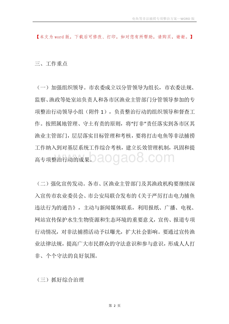 电鱼等非法捕捞专项整治方案.docx_第2页