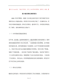 家乡建设情况调研报告.docx