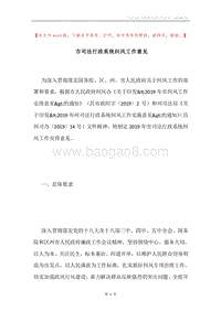 市司法行政系统纠风工作意见.docx