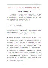 示范区建设情况调研汇报.docx