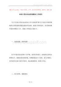 林场小型水电站排查整治工作报告.docx