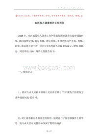 农民收入调查统计工作报告.docx