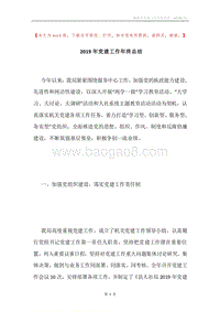 2019年党建工作年终总结.docx