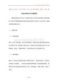 史志办政务公开自查报告.docx