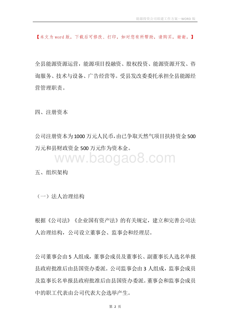 能源投资公司组建工作方案.docx_第2页