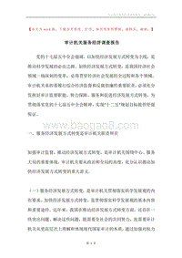 审计机关服务经济调查报告.docx