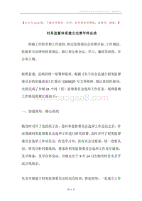 村务监督体系建立完善年终总结.docx