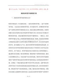 旅游业转型升级调查汇报.docx