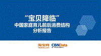中国家庭育儿前后消费结构分析报告.pdf