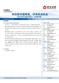 科创板专题：科创板快速推进，孕育投资机会.pdf