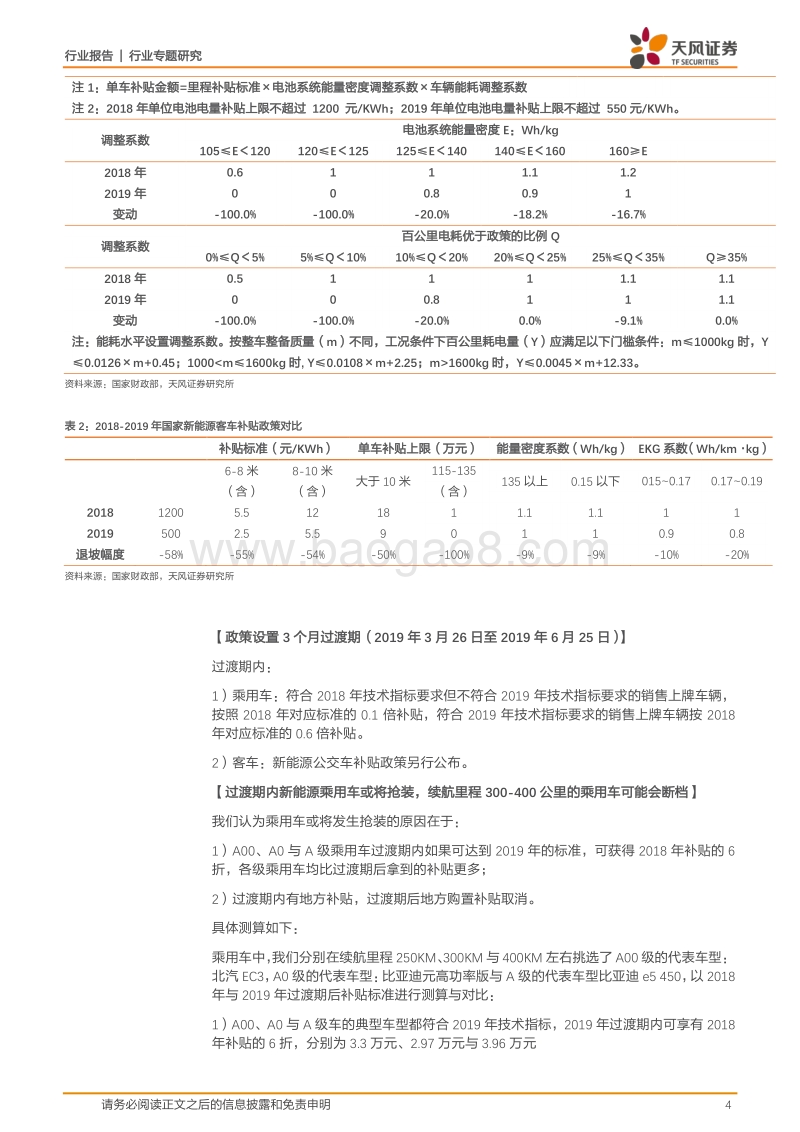 2019年新能源汽车补贴政策解读：行情分化，主线仍然是分层逻辑.pdf_第4页