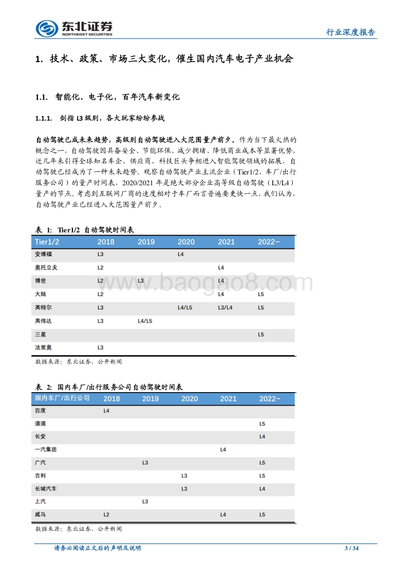 智能驾驶行业三大变化，催生汽车电子增量机会.pdf_第3页