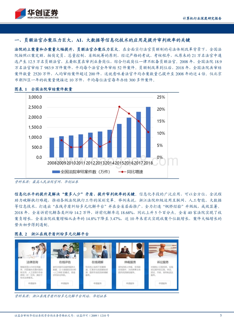法律科技专题：“从1到N”的机会，智慧法院进入高景气周期.pdf_第5页