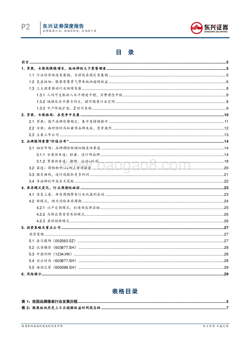品牌服装行业深度报告：前路非坦途，良驹至千里.pdf_第2页