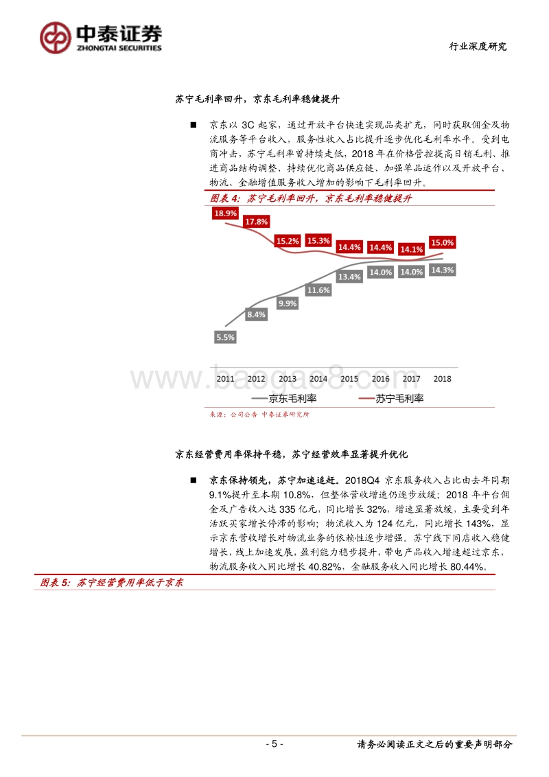 电商行业观察：苏宁京东对比，全球配置角度，苏宁易购明显被低估.pdf_第5页