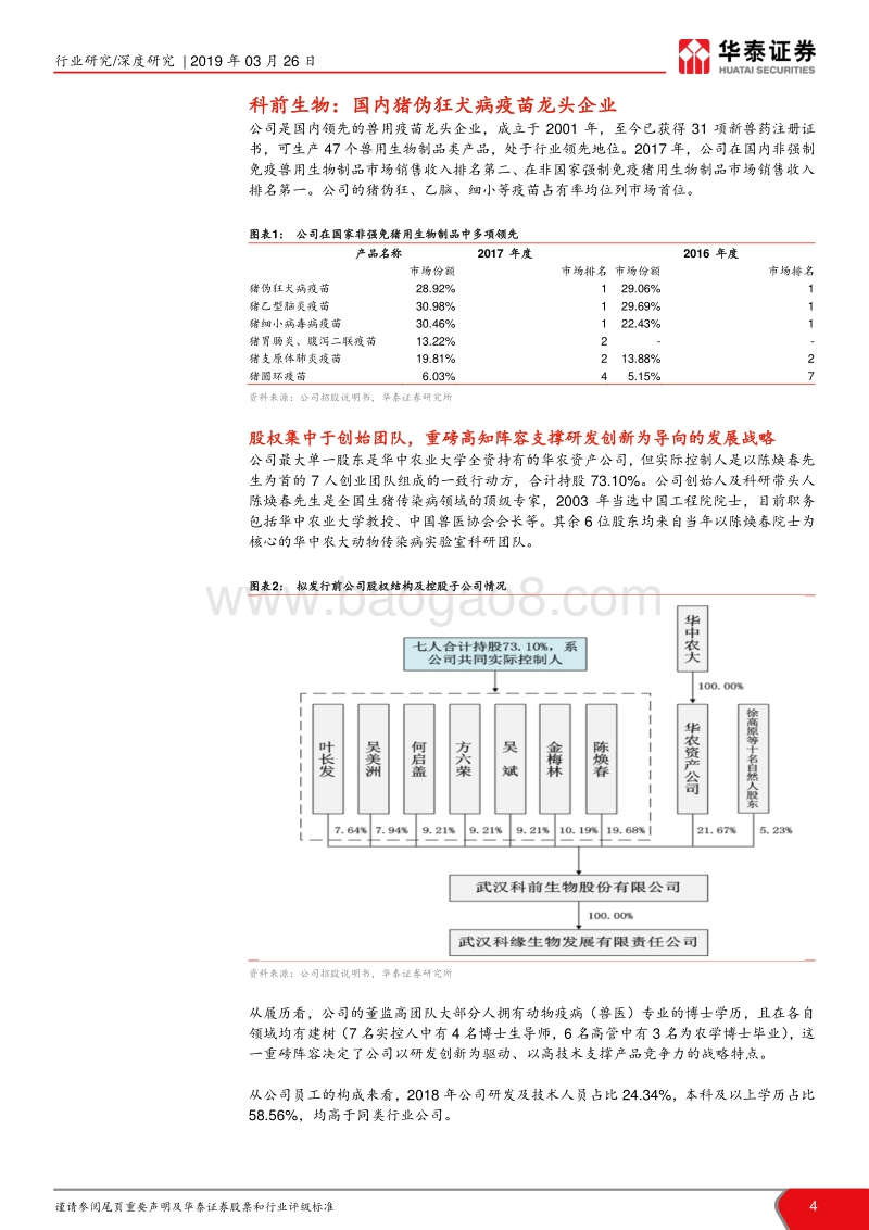 科创投资手册系列：科前生物：猪伪狂犬病疫苗龙头.pdf_第4页
