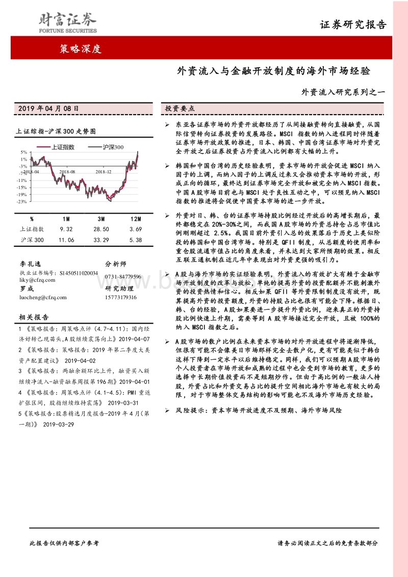 外资流入研究系列之一：外资流入与金融开放制度的海外市场经验.pdf_第1页