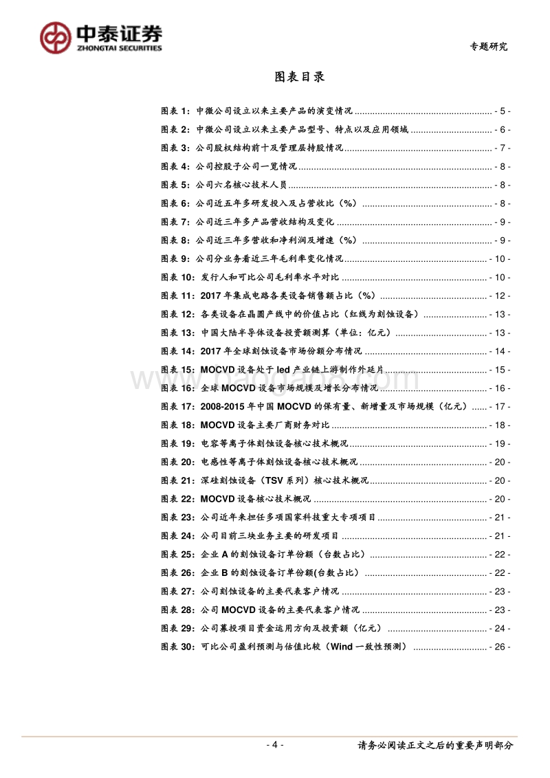 中微半导体行业专题研究报告：全球半导体设备龙头，团队技术研发等令人深刻.pdf_第4页