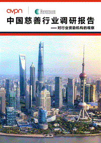 中国慈善行业调研报告：对行业资助机构的观察.pdf