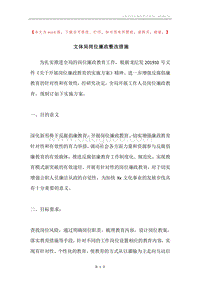 文体局岗位廉政整改措施.docx