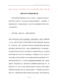 邮政支局平台建设经验交流.docx