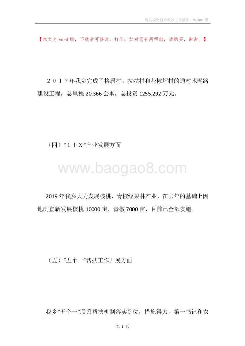 脱贫攻坚自查整改工作报告.docx_第3页