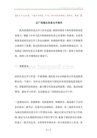 文广局强化信息公开报告.docx