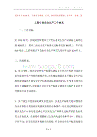 工贸行业安全生产工作意见.docx