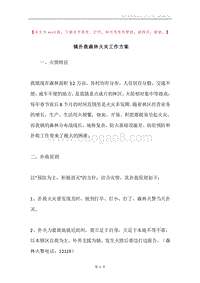 镇扑救森林火灾工作方案.docx