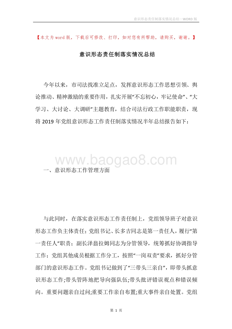 意识形态责任制落实情况总结.docx_第1页