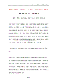 乡镇抓好三送重点工作情况报告.docx